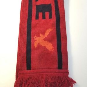 American Eagle Red Striped Scarf R3E